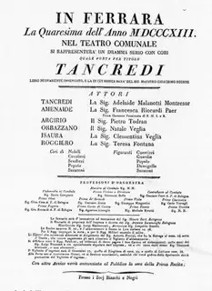 Tancredi - Oper Frankfurt