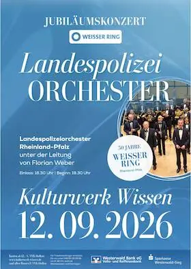 Landespolizeiorchester Rheinland-Pfalz - 50 lat WEISSER RING Rheinland-Pfalz — kulturWERKwissen, Wissen