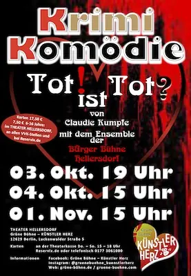 Tot ist Tot - komedia kryminalna — Grüne Bühne, Berlin