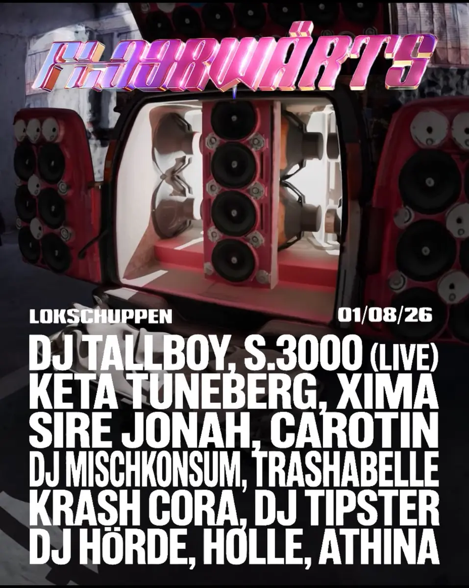 FLOORWÄRTS w/ DJ Tallboy, S.3000 (LIVE), DJ Mischkonsum a dalsi // OPEN AIR & INDOOR — Lokschuppen Berlin, Berlín
