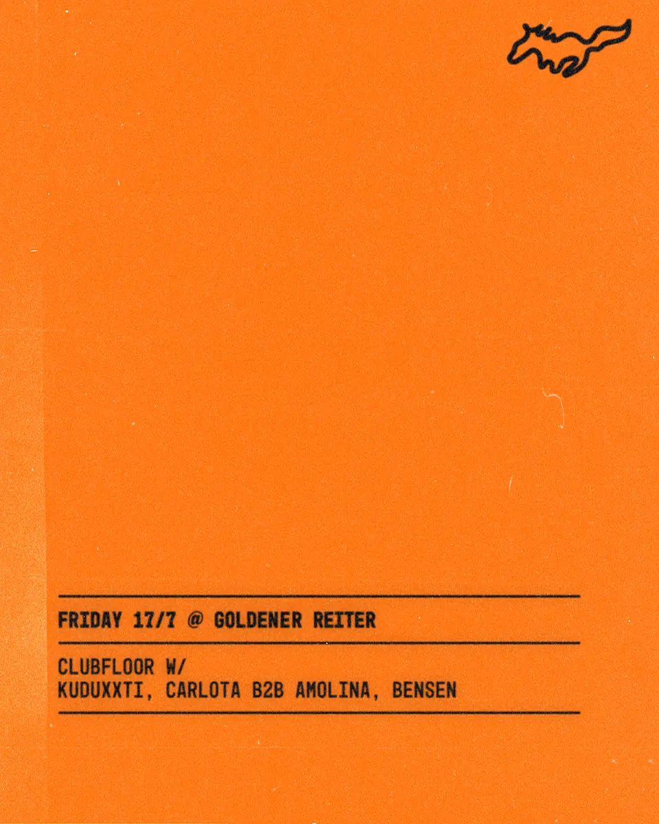 Clubfloor s Kuduxxti, Carlota b2b Amolina, Bensen — Goldener Reiter, Mnichov
