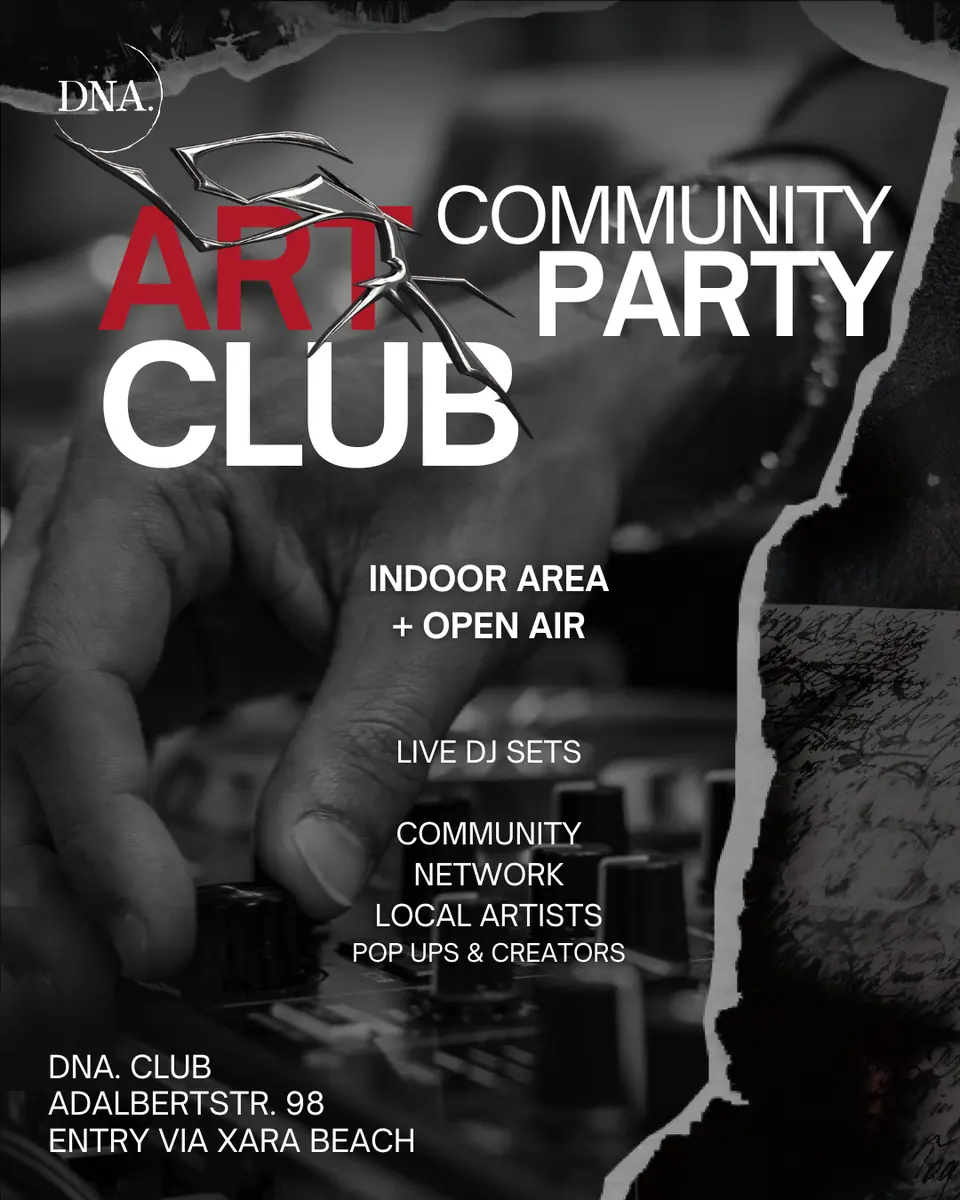 EINTRITT FREI: Connect & RAVE: Community OPEN AIR im DNA. CLUB: Tech House, Techno & Bounce — DNA. CLUB - urban Space, Berlin