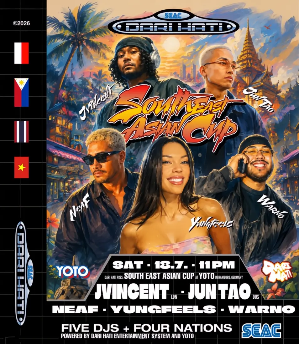 YOTO x DARI HATI pres. SEAC – South East Asian Cup — YOTO, Hamburg