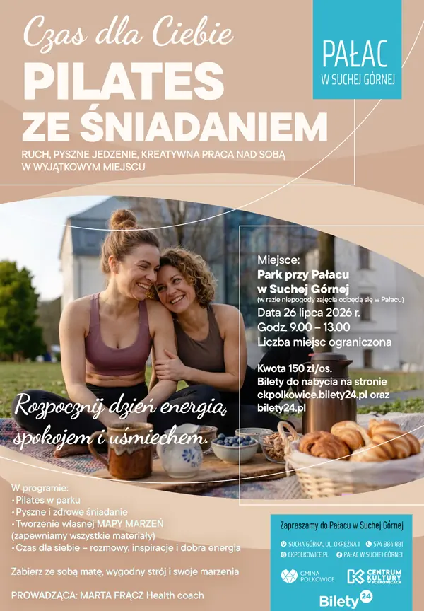 Pilates ze śniadaniem — Pałac w Suchej Górnej, Sucha Górna