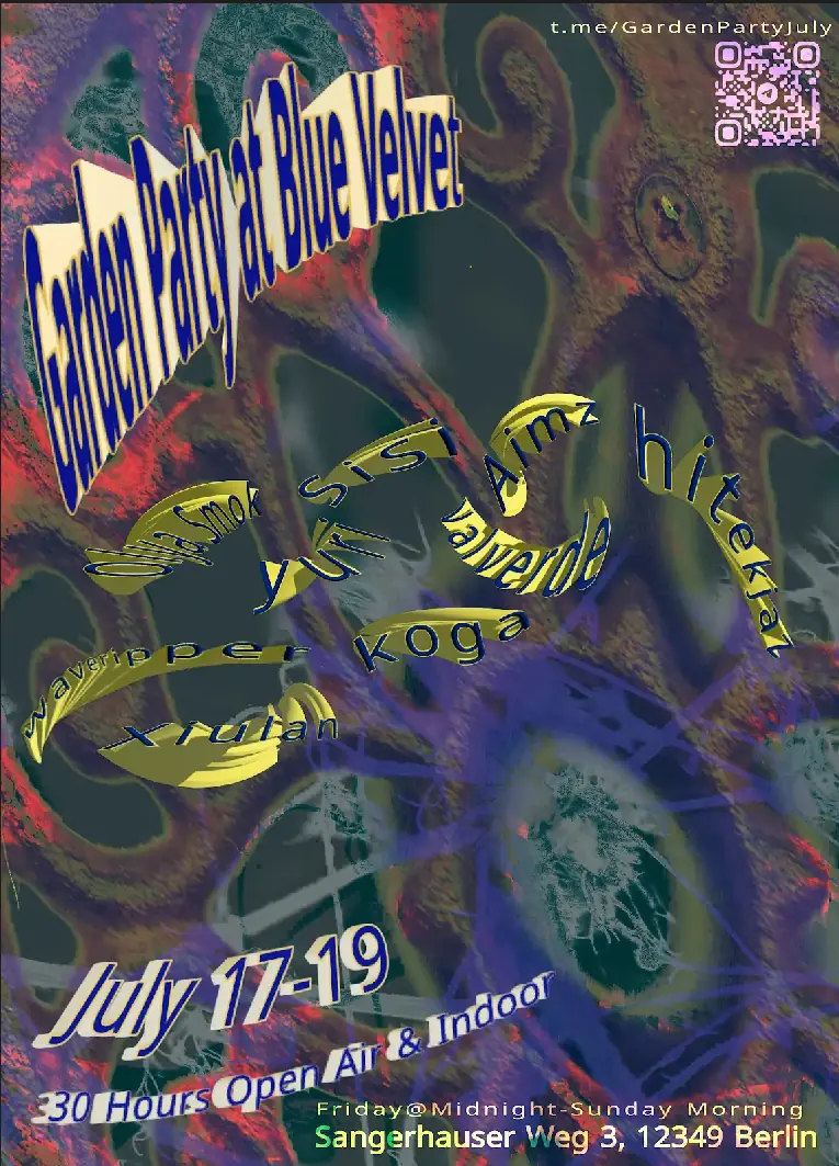 Garden Party at Blue Velvet — Blue Velvet, Berlín