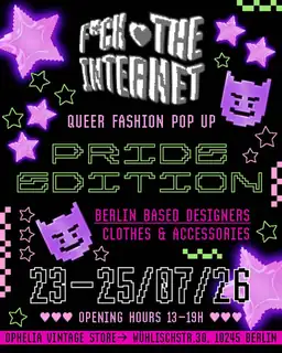 Pride Fashion POP UP by F*ck the Internet: Independent Designers