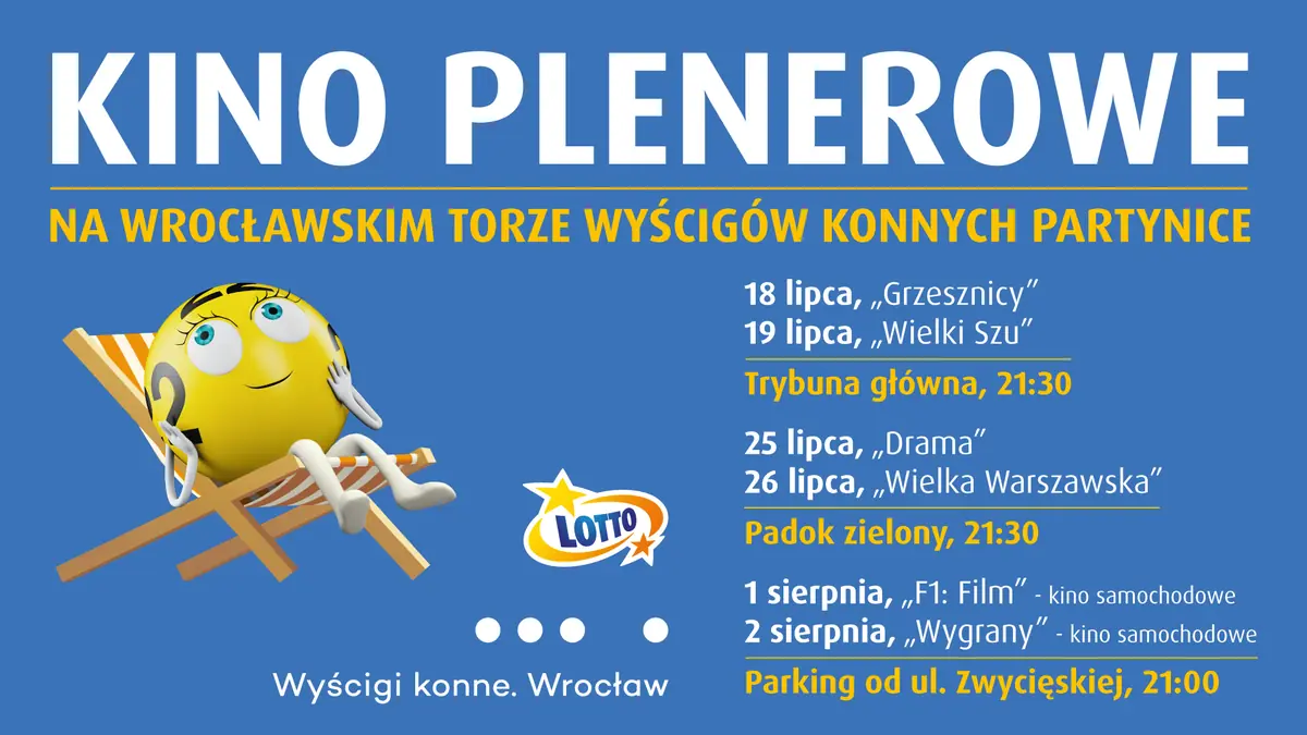 Letní kino na Partynicích — Wrocławski Tor Wyścigów Konnych – Partynice, Vratislav