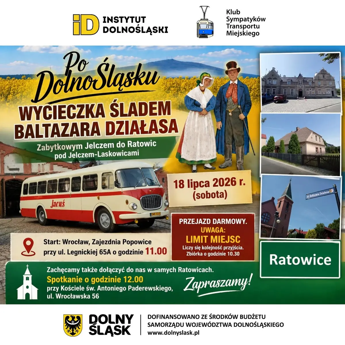 Exkurze v stopách Baltazara Działasy do Ratowic — Zajezdnia Popowice, Vratislav