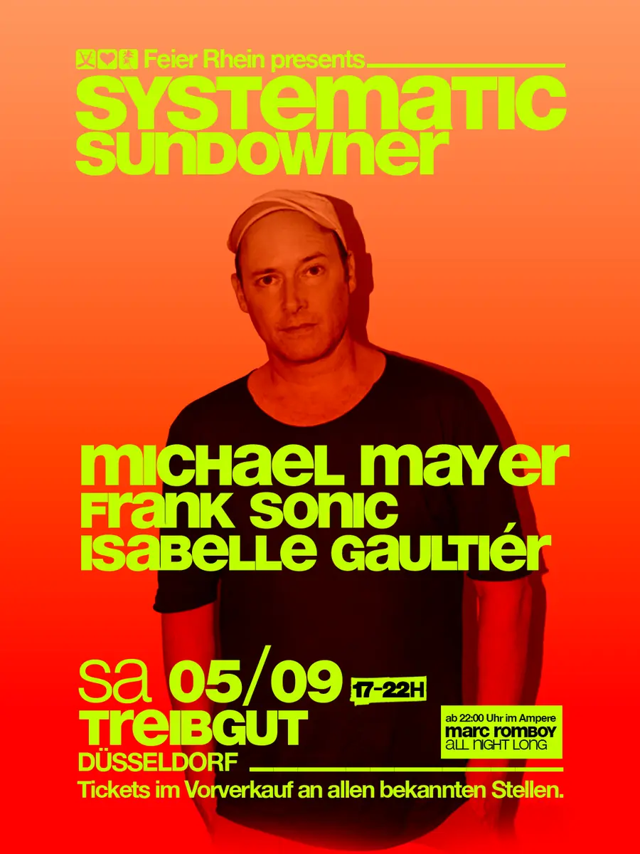 Feier Rhein presents Systematic Sundowner — Treibgut, Düsseldorf
