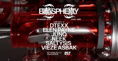 Blasphemy w. Vieze Asbak, Neek, SaltySis, Elen Payne