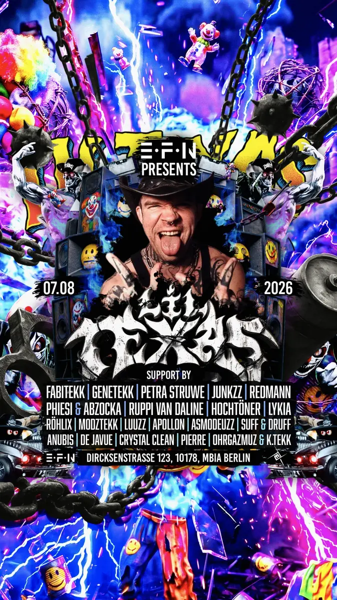EFN PRESENTS LIL TEXAS SUPPORT BY FABITEKK • GENETEKK • PETRA STRUWE • REDMANN — M-BIA, Berlin