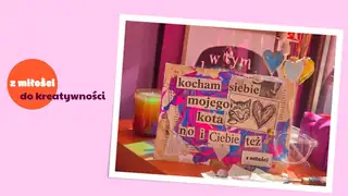 MINI PLAKAT: Něžná slova - upcycling koláž