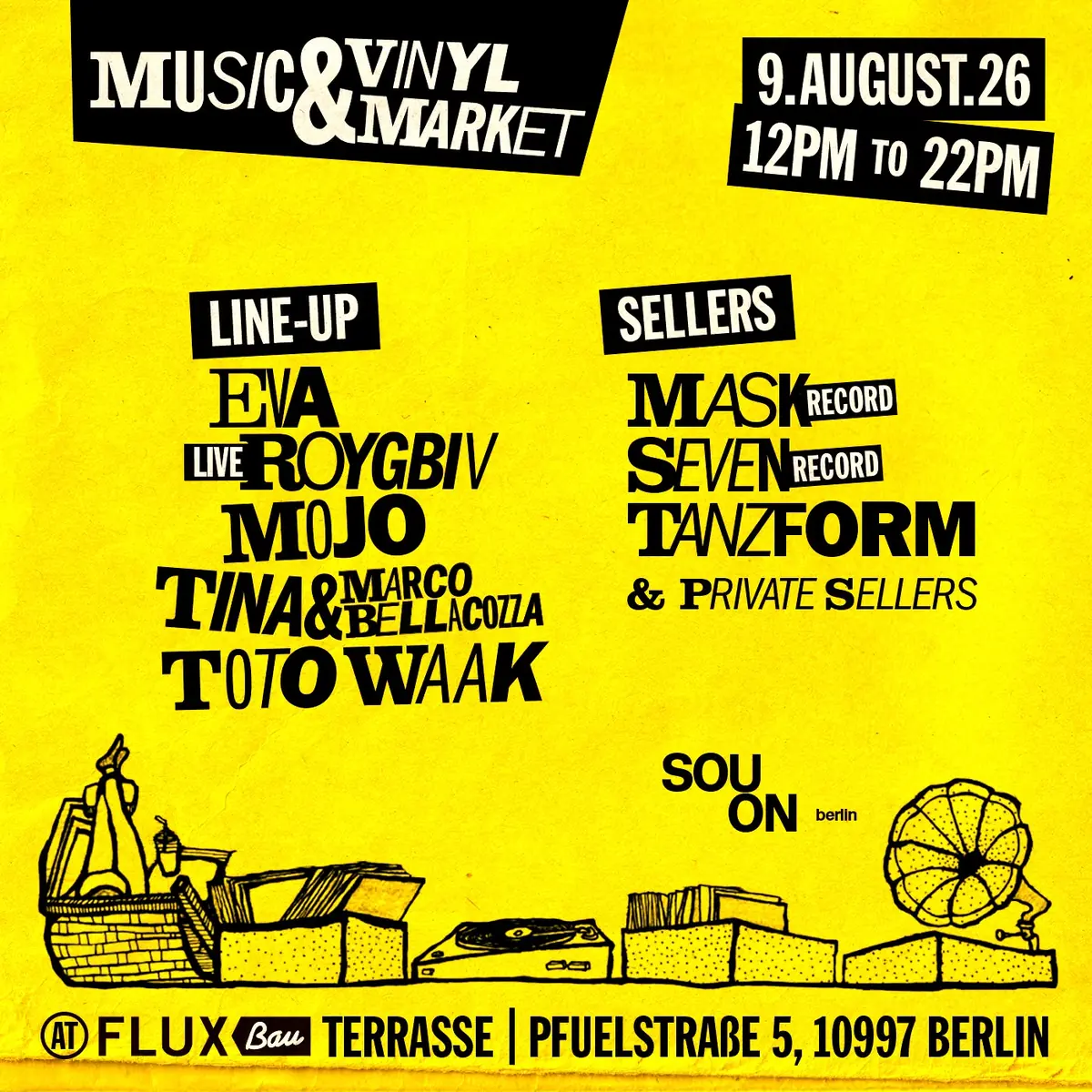 Souon - hudební festival a vinylový trh — Fluxbau, Berlín