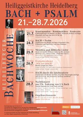 Jazzový koncert "Bach Between The Times" na 276. výročí úmrtí JSB — Heiliggeistkirche, Heidelberg