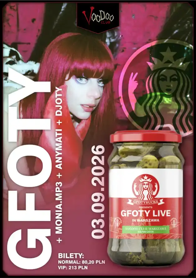 GFOTY (UK) + monia.mp3 + anymati + DJOTY — VooDoo Club, Warszawa