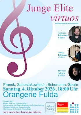 Junge Elite - virtuos - Meisterwerke der Kammermusik — Orangerie Fulda, Фульда