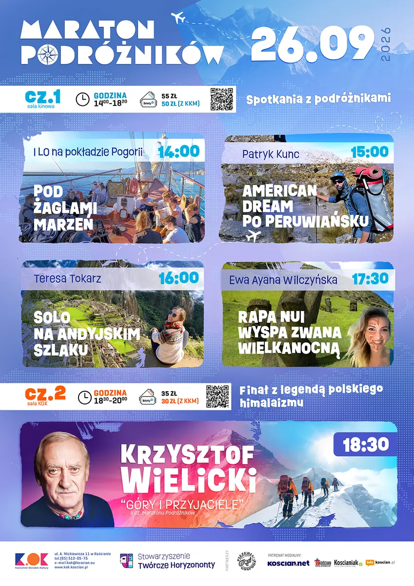 Марафон мандрівників - Частина 1 — Kościański Ośrodek Kultury, Kościan