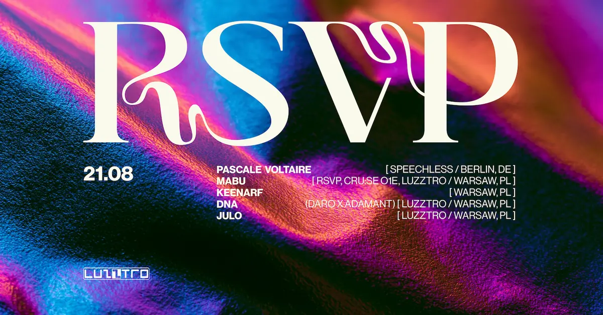 RSVP pres. Pascale Voltaire — Luzztro, Warszawa