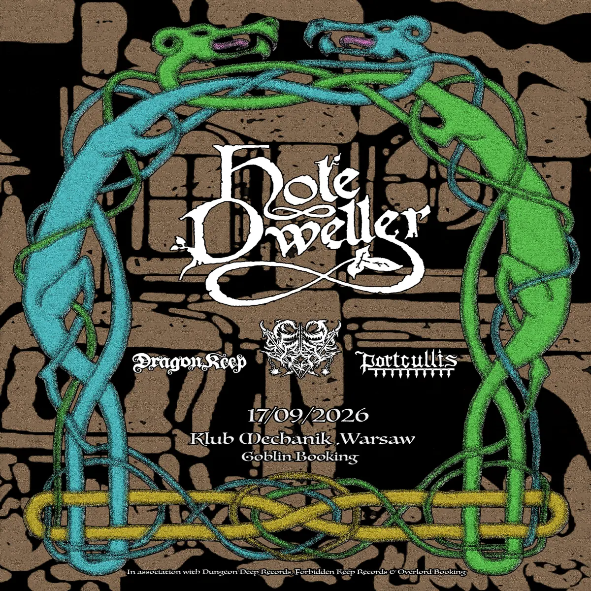 Goblin Booking x FKR - Hole Dweller / Seregost / Portcullis / Dragon Keep — Klub Mechanik, Varšava