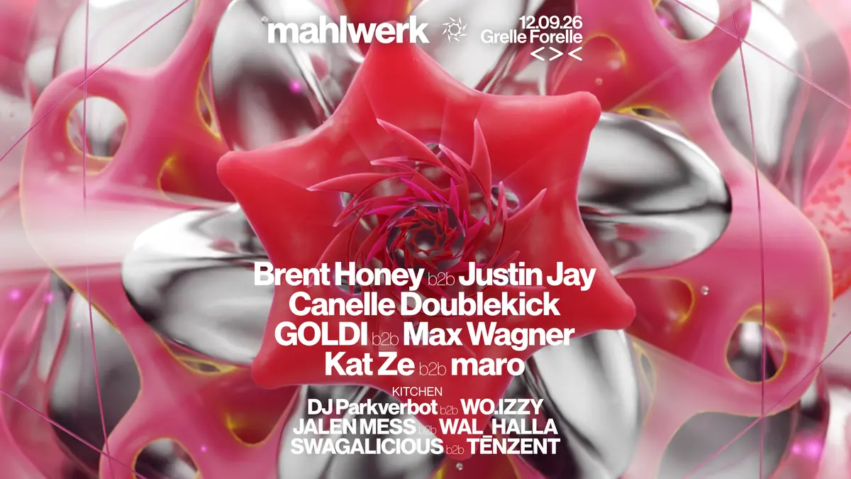 MAHLWERK: Justin Jay, Brent Honey & Canelle Doublekick — Grelle Forelle, Vídeň