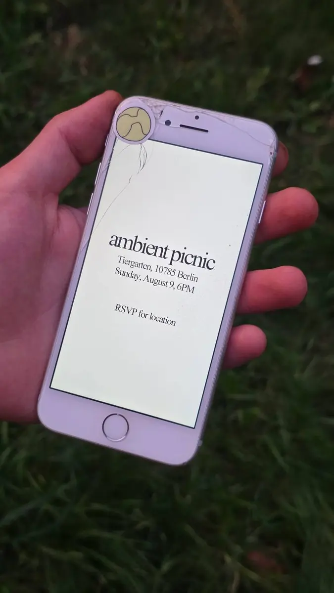 ambient picnic — TBA - Berlin – Tiergarten Secret Location, Берлин