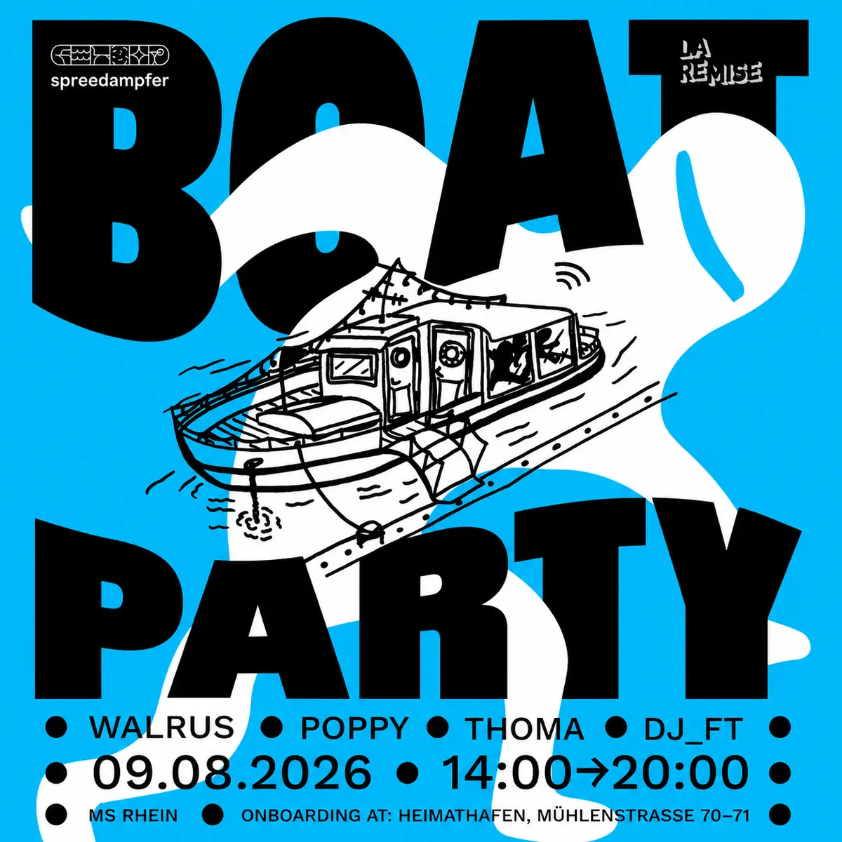La Remise Boat Party — Boat - MS Rhein, Berlin