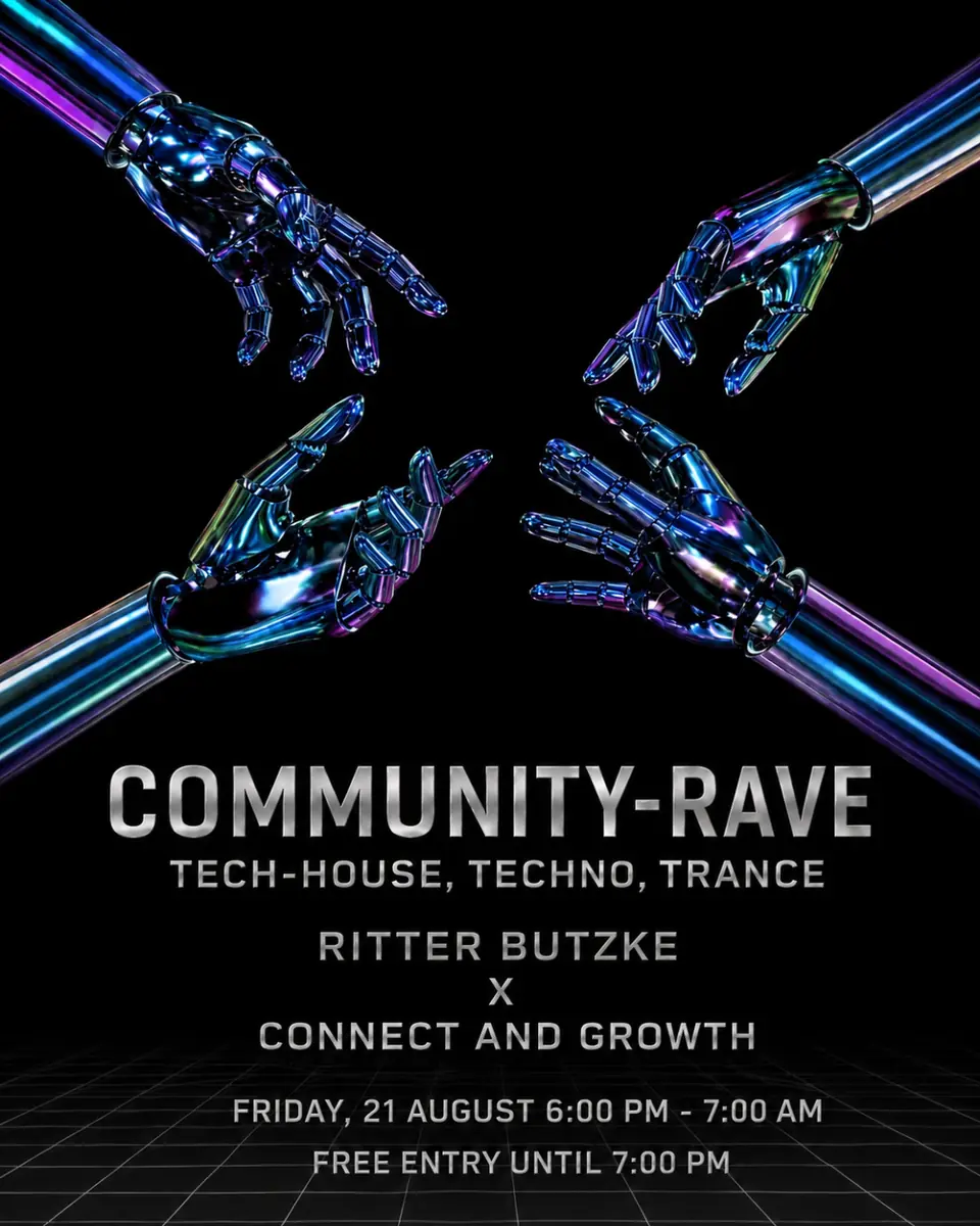 Community-Rave - безкоштовний вхід до 19:00 — Ritter Butzke, Берлін
