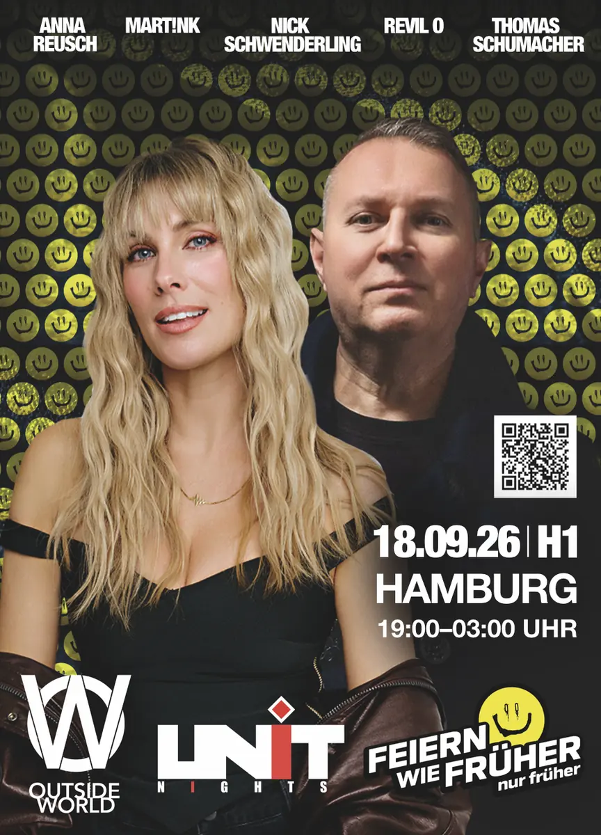 Feiern wie früher - nur früher! Spolu s Outside World a Unit Nights — H1 Club & Lounge, Hamburk
