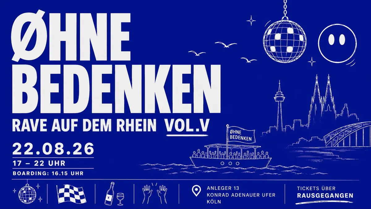 Øhne Bedenken - Bøat Trippin' VOL. 5 — MS Rheinland, Köln
