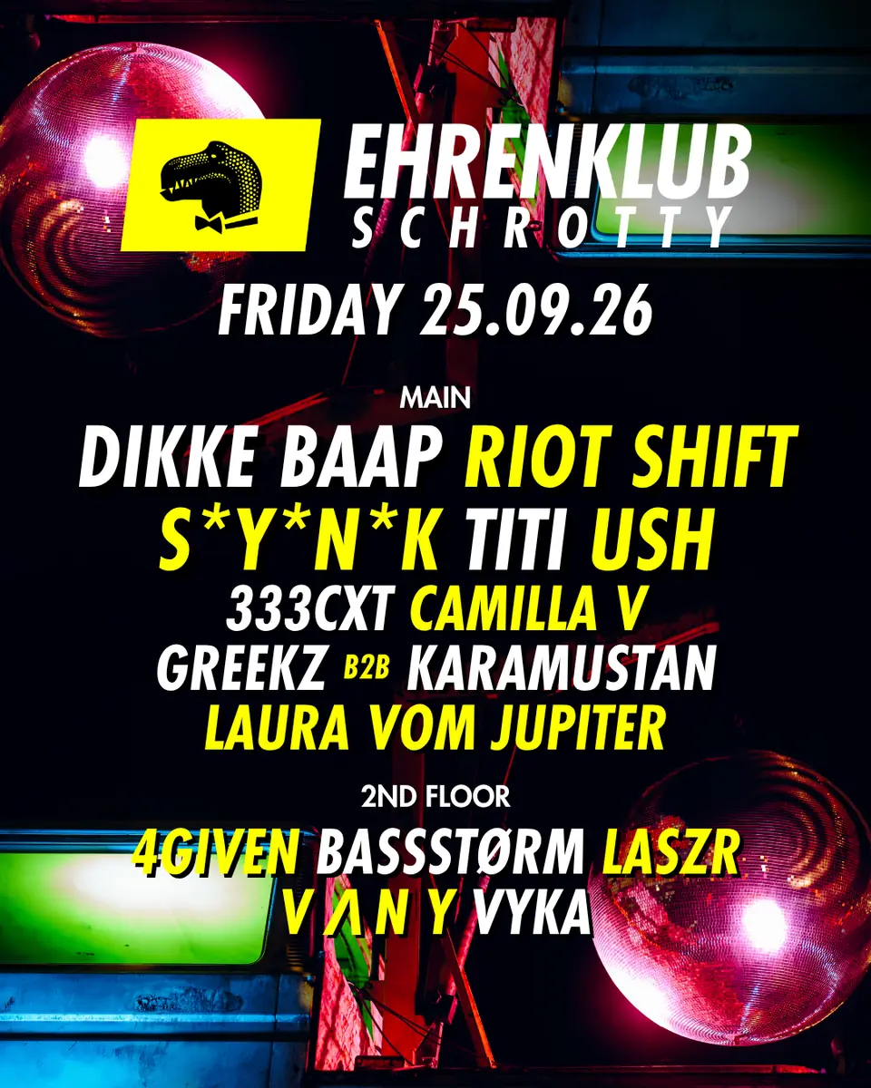 EhrenKlub im Schrotty #14 mit USH, RIOT SHIFT, TITI, DIKKE BAAP, S*Y*N*K uvm — Schrotty, Cologne