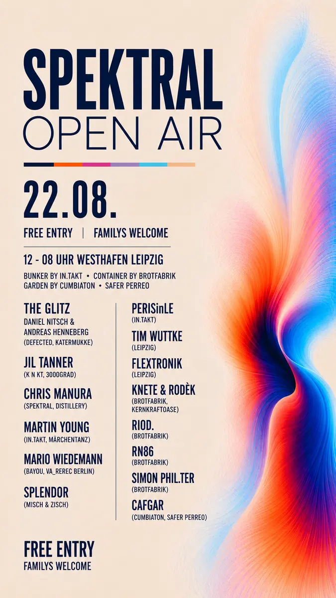 SPEKTRAL OPEN AIR 2026 V2 — Westhafen, Leipzig