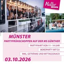 Partyfrühschoppen on the MS Günther - all inclusive — MS Günther, Münster