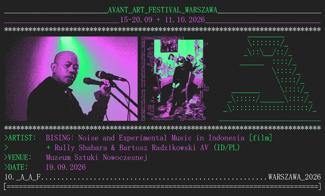 Rully Shabara — Muzeum Sztuki Nowoczesnej, Варшава