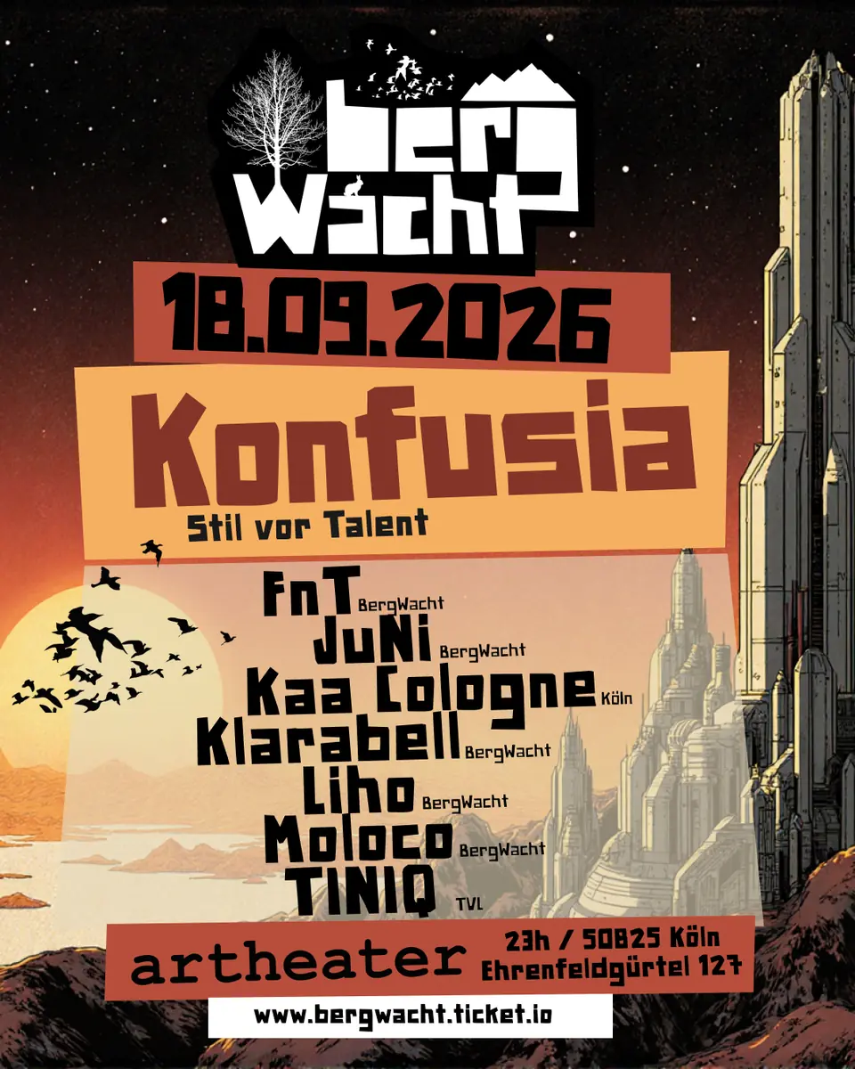 BergWacht with Konfusia uvm — Artheater, Кельн