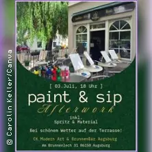 Paint & Sip Augsburg Afterwork - Outdoor Summer Event — Nude Food, Augsburg
