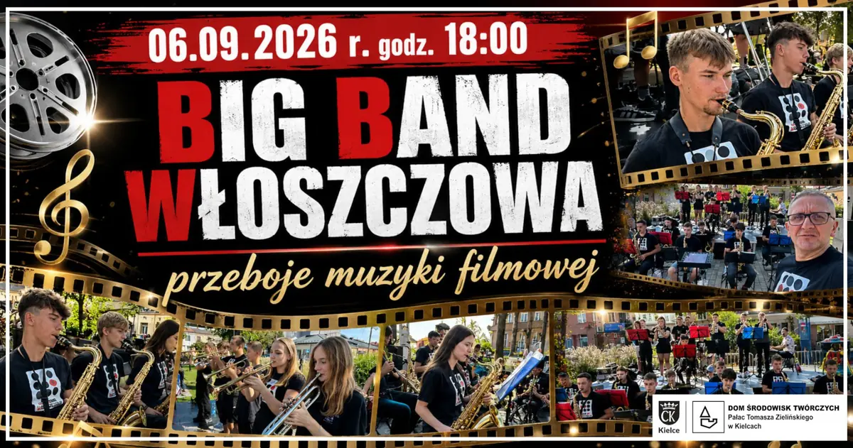 Big Band Włoszczowa - hity filmové hudby — Zielinského palácek v Kielcích, Kielce
