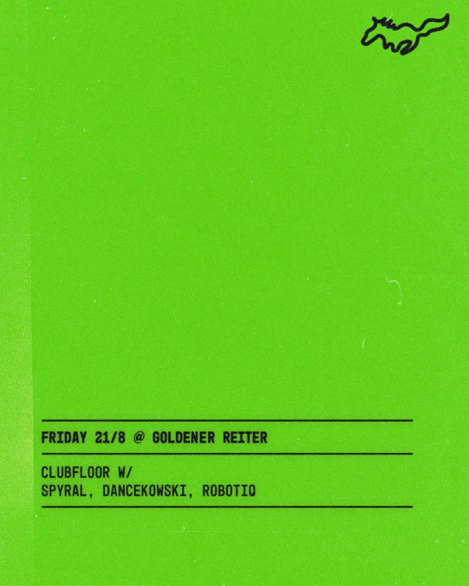 Clubfloor with Spyral, Dancekowski, ROBOTIQ — Goldener Reiter, München