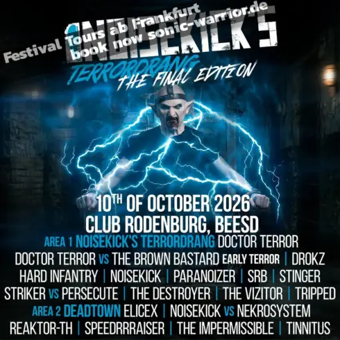 Автобус на Noisekick's Terrordrang — P36 Terminal 1 Busparkplatz / Sonic-Warrior Festival Tours Abfahrt, Франкфурт-на-Майне