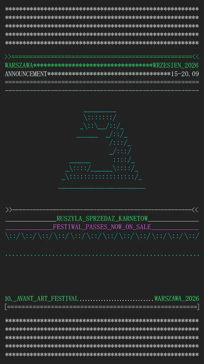 Avant Art Festival 2026 WARSAW — TBA - various venues, Warschau