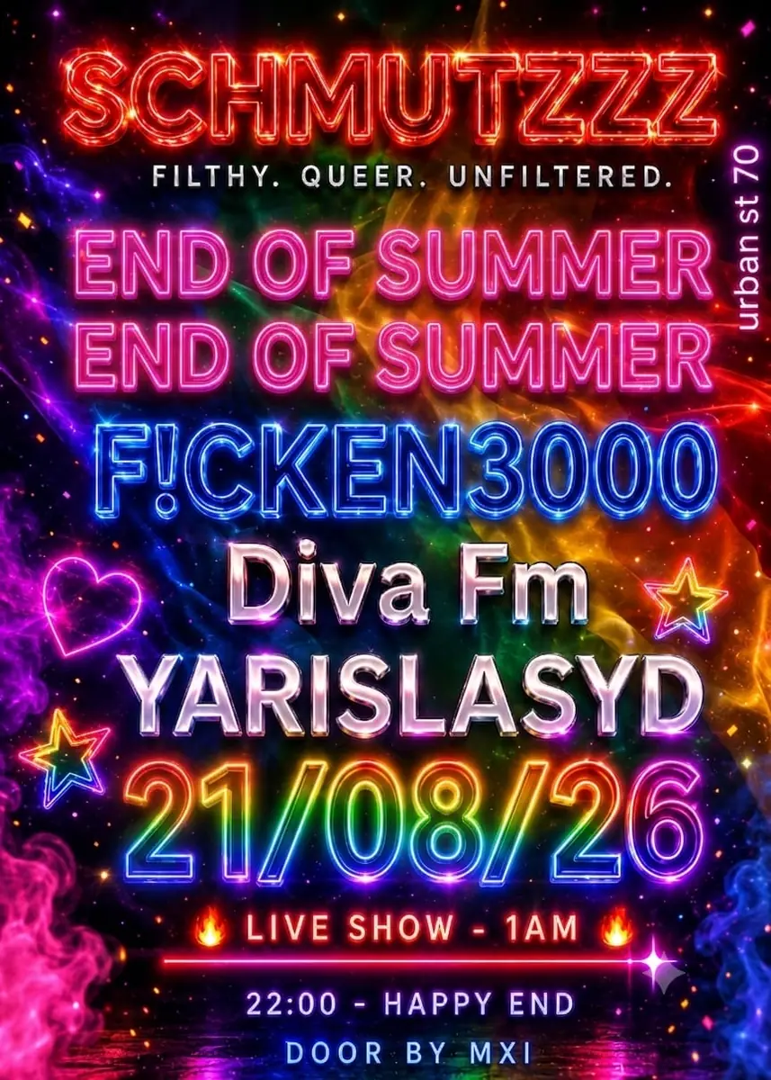 SCHMUTZZZ: End of Summer — Ficken 3000, Berlín