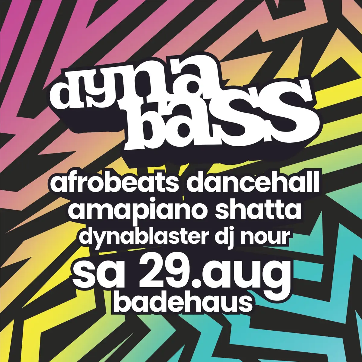 DYNABASS your Afrobeats, Dancehall, Shatta & Basshall Party in Berlin — Badehaus Berlin, Berlin