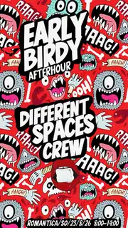 EARLY BIRDY AFTERHOUR BIS 14 UHR mit DIFFERENT SPACES CREW (Lehmann)