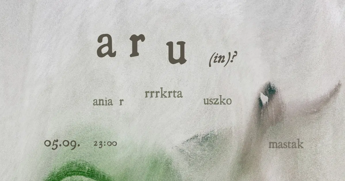a r u (in?) — Mastak, Warszawa