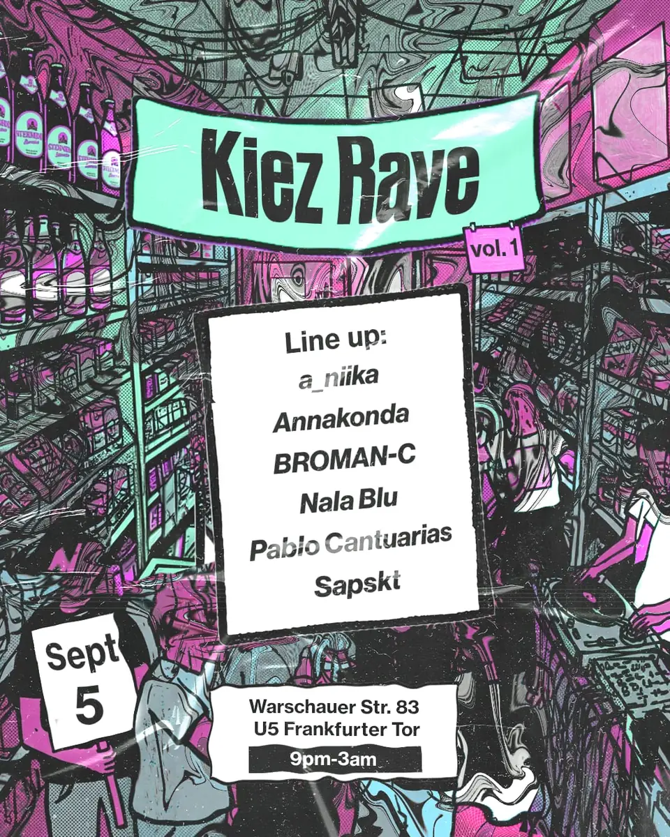 Kiez Rave — TBA - Zum Genossen, Berlin