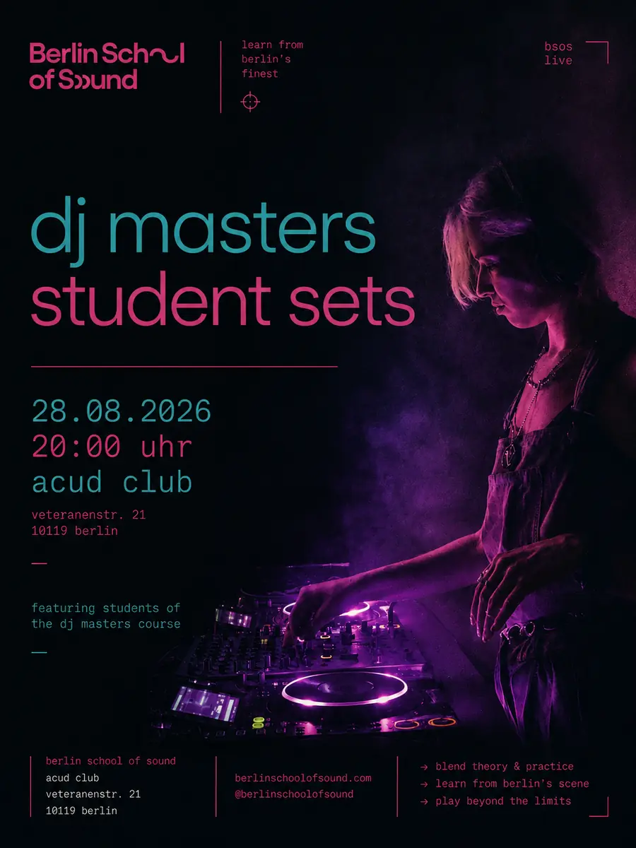 DJ MASTERS course - studentske sety — Acud Macht NEU, Berlín
