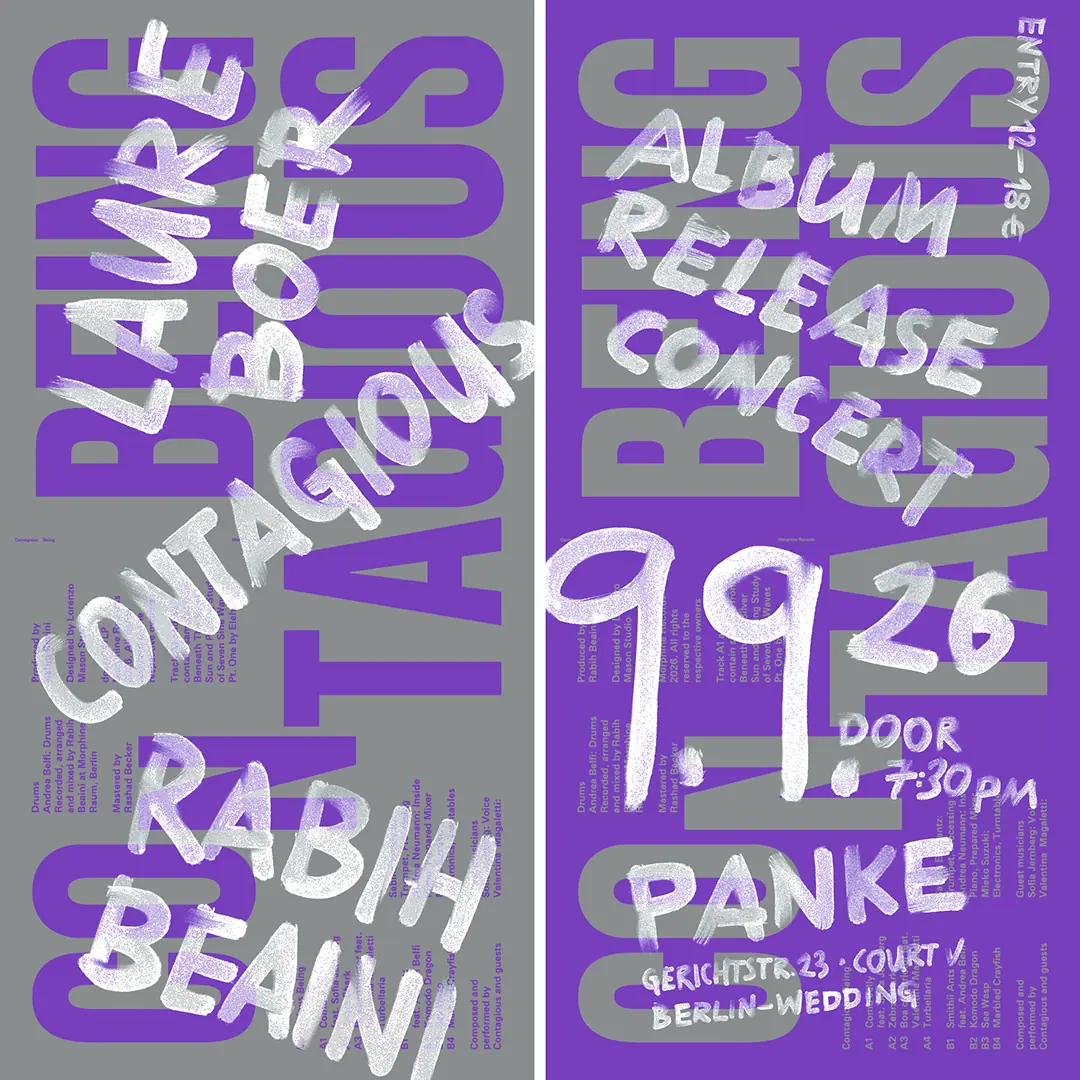 CONTAGIOUS - BEING album release concert — Panke, Berlin