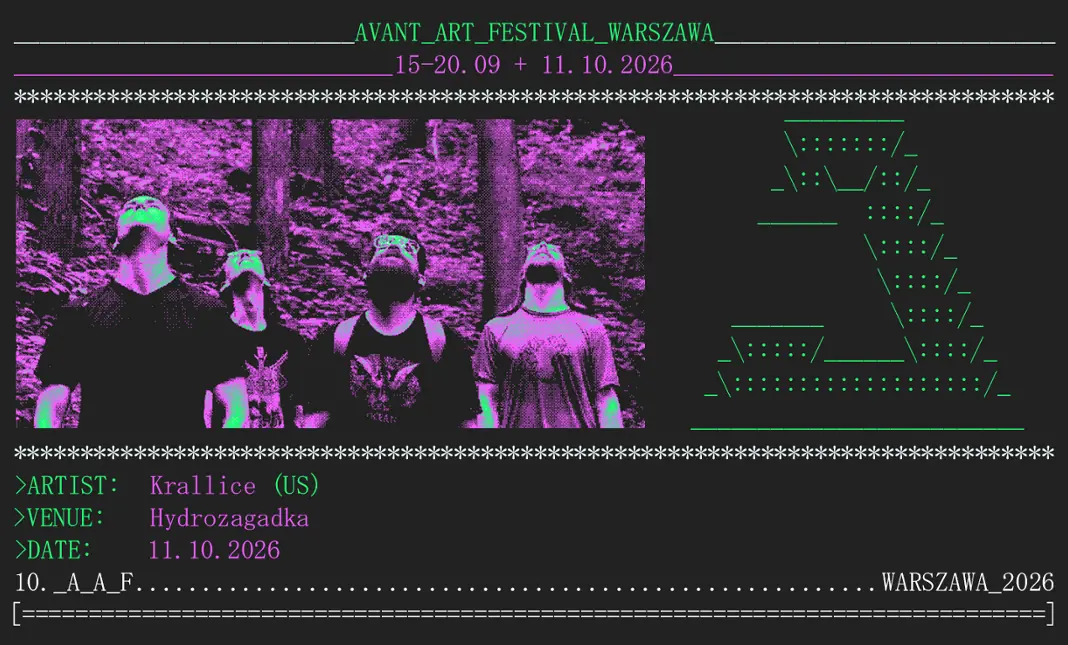 Krallice - Avant Art Festival — Hydrozagadka, Varšava