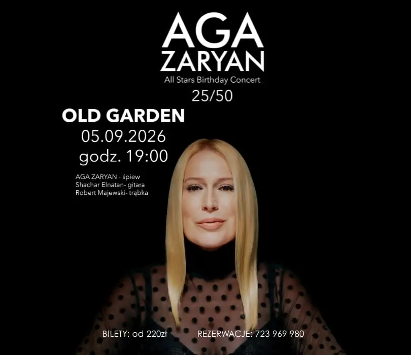 Aga Zaryan — Restauracja Old Garden, Sycewo