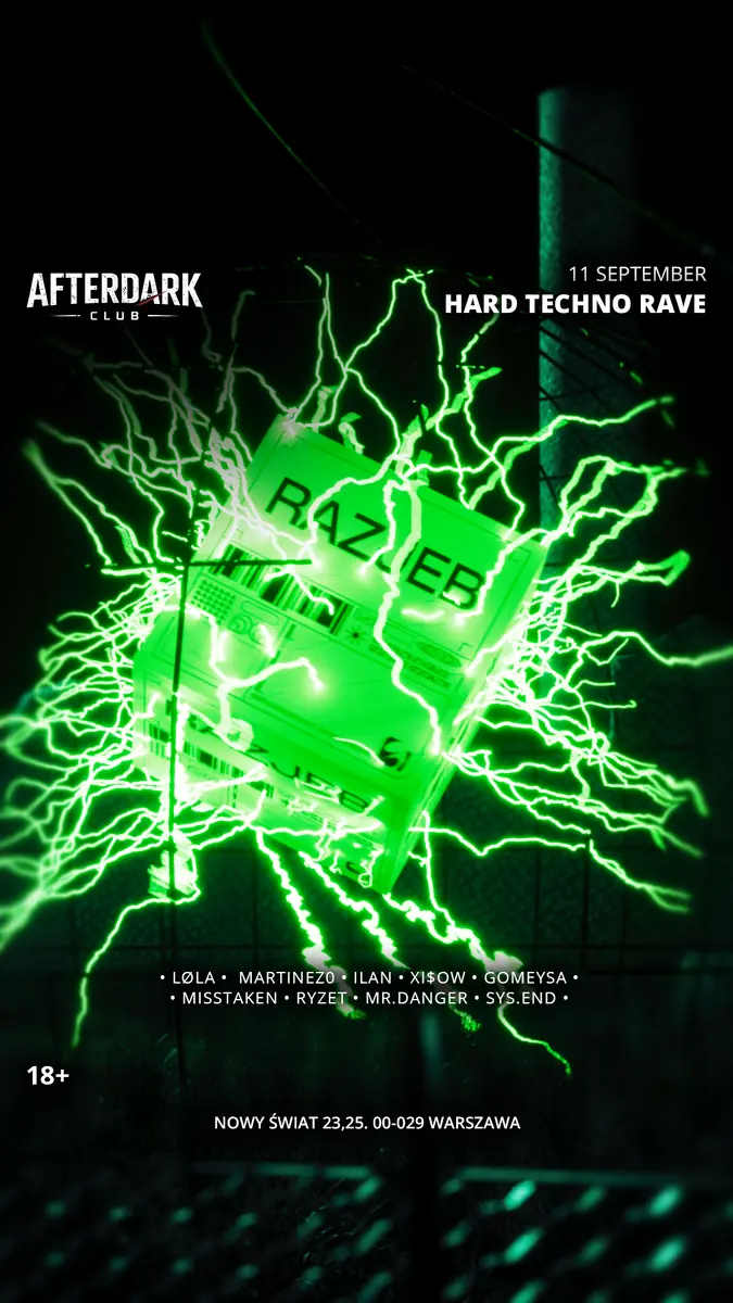 HARD TECHNO RAVE WARSAW, RAZJEB — TBA - after, Warsaw