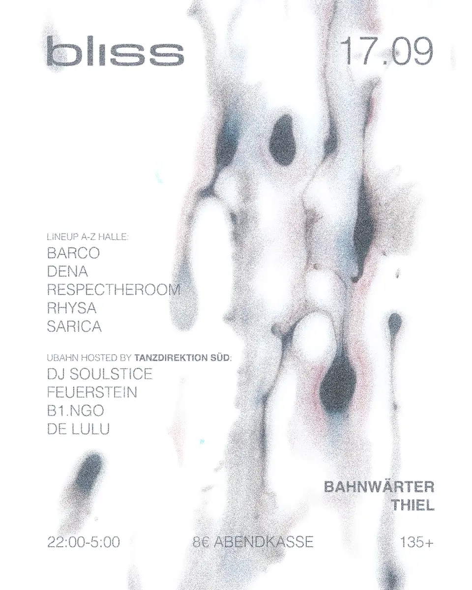 135+ mit Bliss & Tanzdirektion Süd — Bahnwärter Thiel, Mnichov
